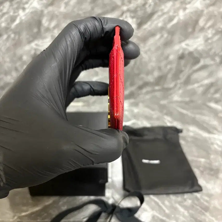 [BUNJANG] YSL Grand De Poudre Matelasse Card Wallet / 입생로랑 그랑 드 뿌드르 마틀라세 카드지갑