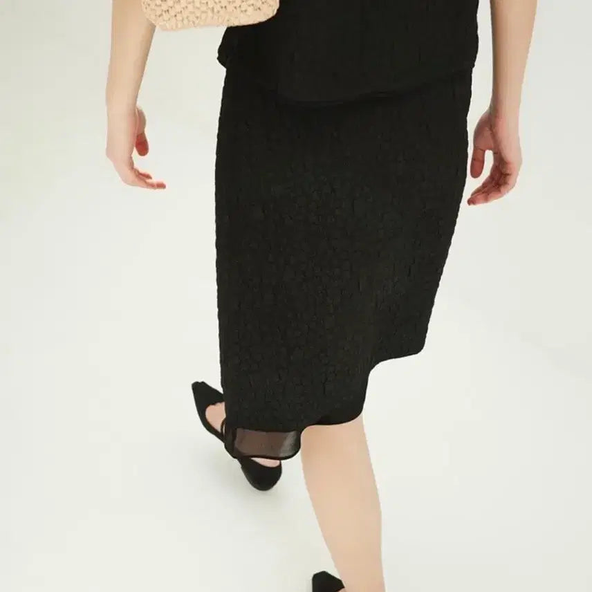 [BUNJANG] LEEMELS Black Open Toe Flats / 레멜 LEMELS WRINKLE OPEN TOE BLACK