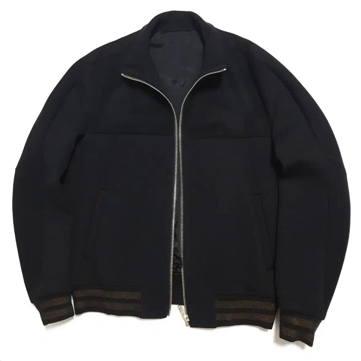 [BUNJANG] SYSTEM Wool Jersey Blouson Zip Jacket Black / 시스템 SYSTEM 울저지 블루종 집업 자켓 블랙