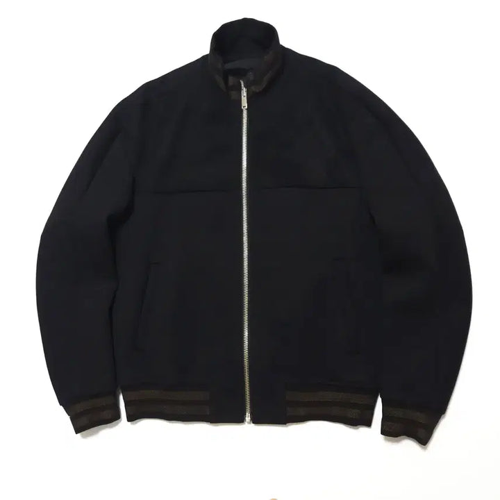 [BUNJANG] SYSTEM Wool Jersey Blouson Zip Jacket Black / 시스템 SYSTEM 울저지 블루종 집업 자켓 블랙
