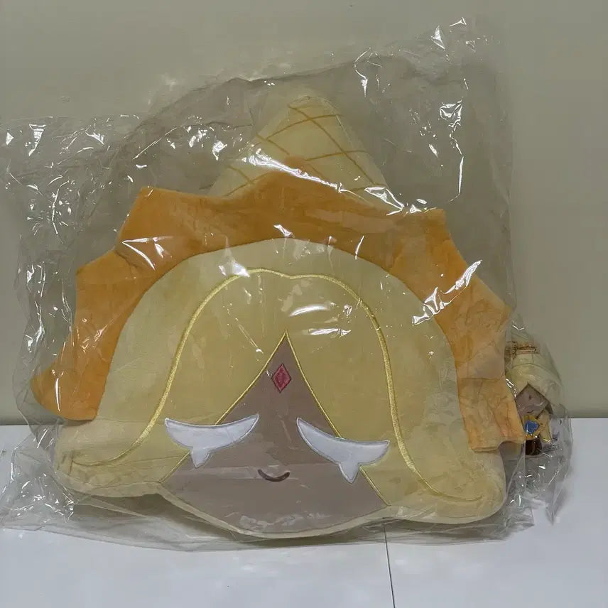 [BUNJANG] Cookie Run Pure Vanilla Face Cushion and Keychain Bundle Set / (판매) 쿠키런 퓨어바닐라맛 얼굴쿠션 인형 키링 일괄