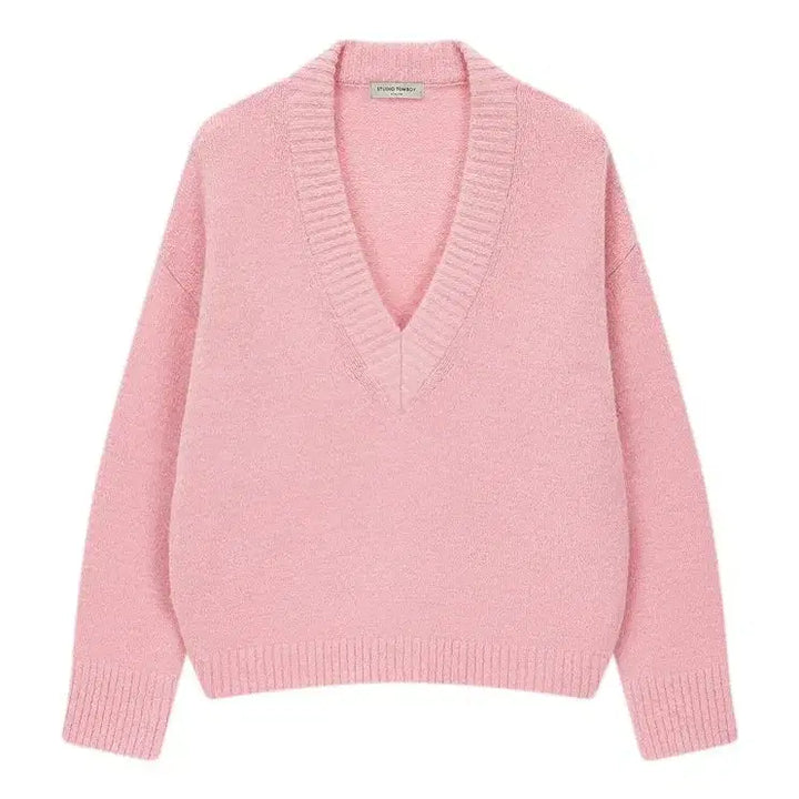 [BUNJANG] Studio Tomboy V-Neck Alpaca Pullover Knit / 스튜디오 톰보이 브이넥 알파카 풀오버 니트