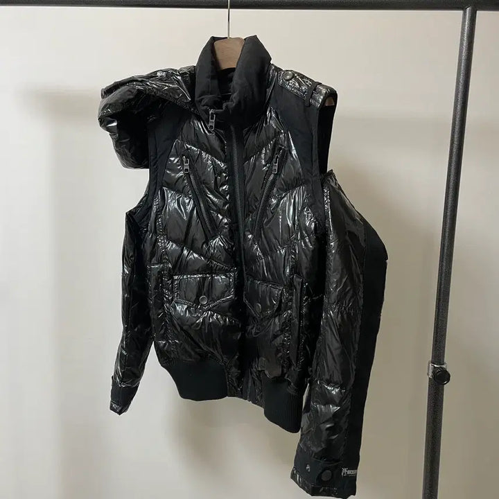 [BUNJANG] Buckaroo Detachable Glossy Padded Jacket / (L) Buckaroo 버커루 디테쳐블 글로시 유광 패딩