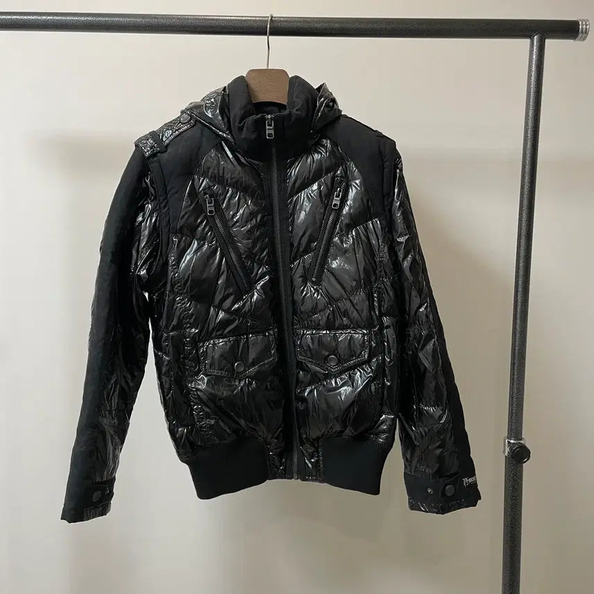 [BUNJANG] Buckaroo Detachable Glossy Padded Jacket / (L) Buckaroo 버커루 디테쳐블 글로시 유광 패딩