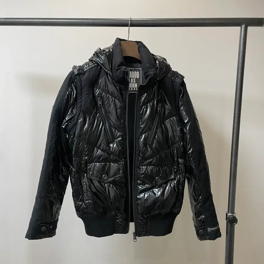 [BUNJANG] Buckaroo Detachable Glossy Padded Jacket / (L) Buckaroo 버커루 디테쳐블 글로시 유광 패딩