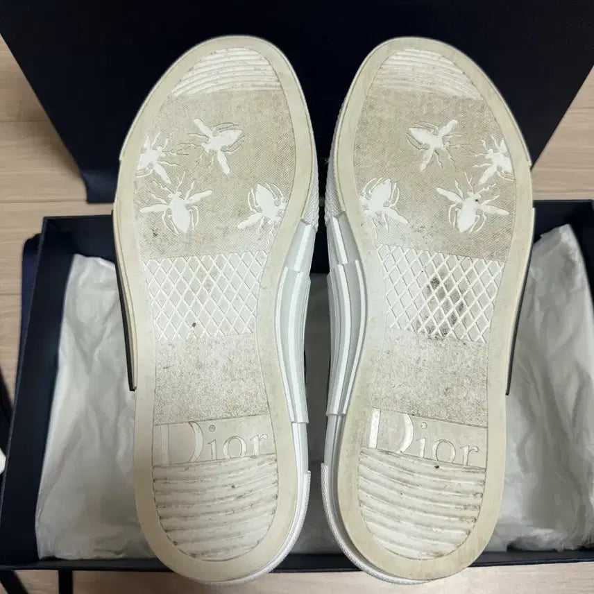 [BUNJANG] Dior B23 Low Oblique Canvas Sneakers / [42] 디올 b23 로우 오블리크 캔버스 화이트 & 블랙 매장판