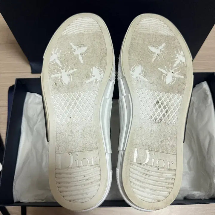 [BUNJANG] Dior B23 Low Oblique Canvas Sneakers / [42] 디올 b23 로우 오블리크 캔버스 화이트 & 블랙 매장판