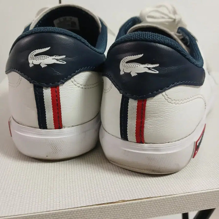 [BUNJANG] Lacoste Powercourt Leather White Sneakers / 라코스테 파워코트 레더 흰색 스니커즈