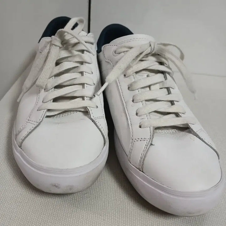 [BUNJANG] Lacoste Powercourt Leather White Sneakers / 라코스테 파워코트 레더 흰색 스니커즈