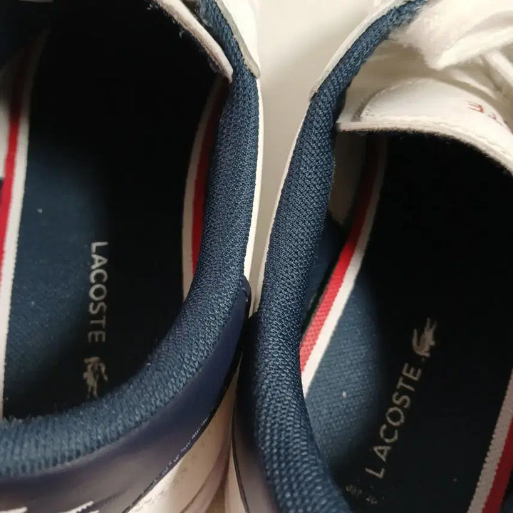 [BUNJANG] Lacoste Powercourt Leather White Sneakers / 라코스테 파워코트 레더 흰색 스니커즈