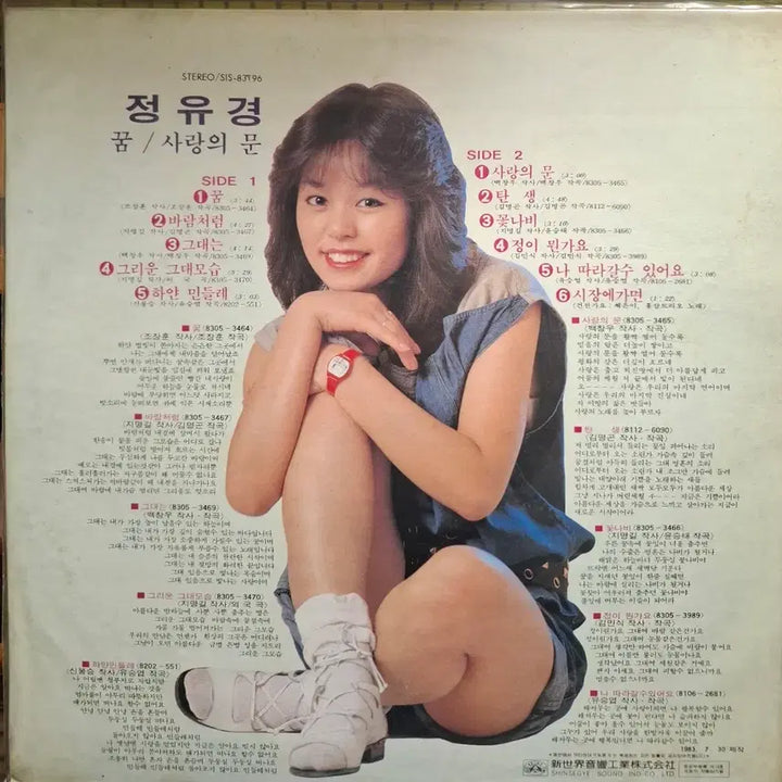 [BUNJANG] Jeong Yu-gyeong Early 1983 LP Album / 정유경LP 83년초반 미개봉 꿈과 사랑의 문 희귀 미개봉 음반