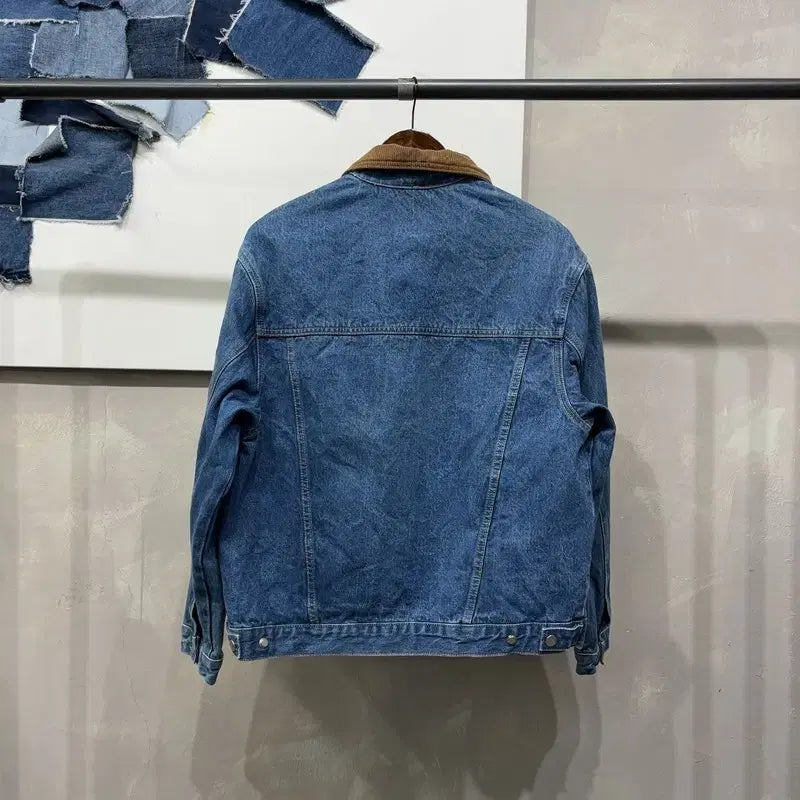 [BUNJANG] Lafayette Store Street Two-Way Denim Work Jacket / (95) 라퍼지스토어 스트릿 투웨이 카라 데님 트러커 워크자켓
