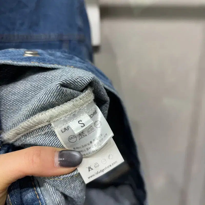 [BUNJANG] Lafayette Store Street Two-Way Denim Work Jacket / (95) 라퍼지스토어 스트릿 투웨이 카라 데님 트러커 워크자켓
