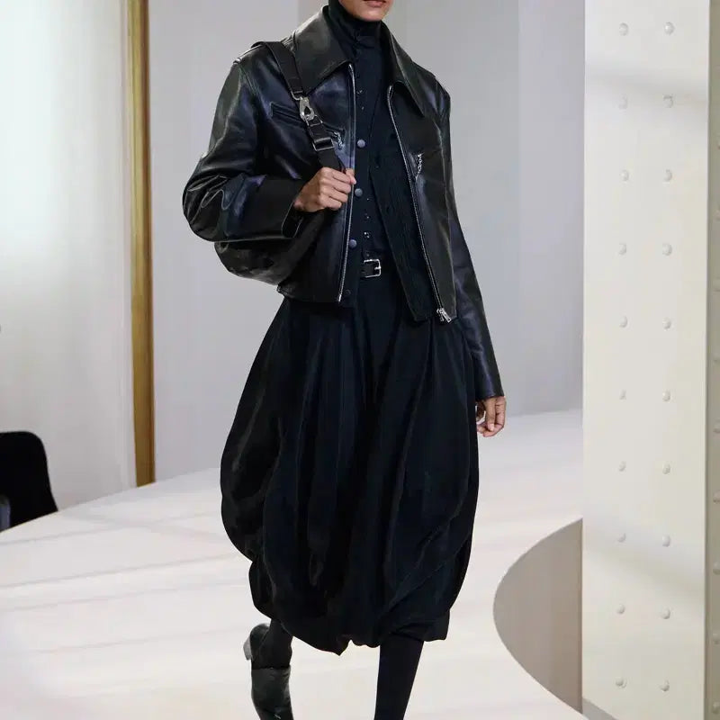 [BUNJANG] 르메르 모카 레더 블루종 / (M) 르메르 모카 레더 블루종