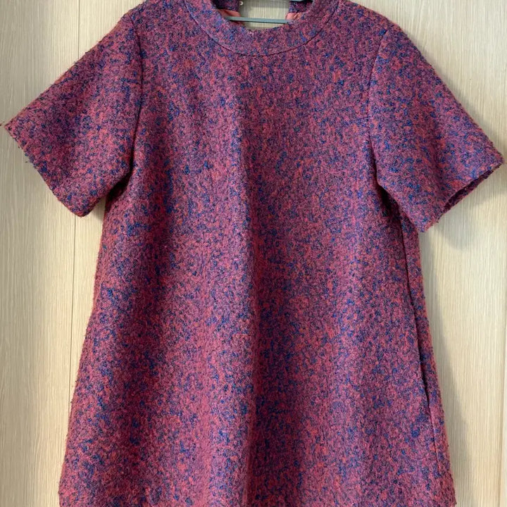 [BUNJANG] Pink Tweed Mini Dress / 핑크 트위드 원피스