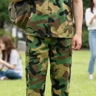 [BUNJANG] Military Style Jumpsuit &amp; T-Shirt Set - M Size / 군복점프슈트90(M사이즈)새제품 미사용 반티반팔세트