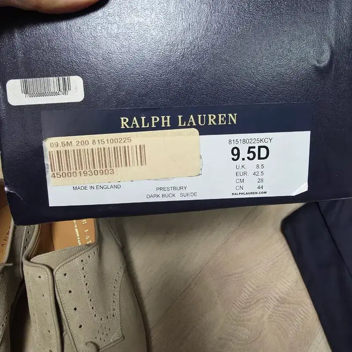 [BUNJANG] Ralph Lauren Suede Cap-Toe Brogue (Size 9.5D) / 랄프로렌 남성 스웨이드 캡토 브로그 9.5D