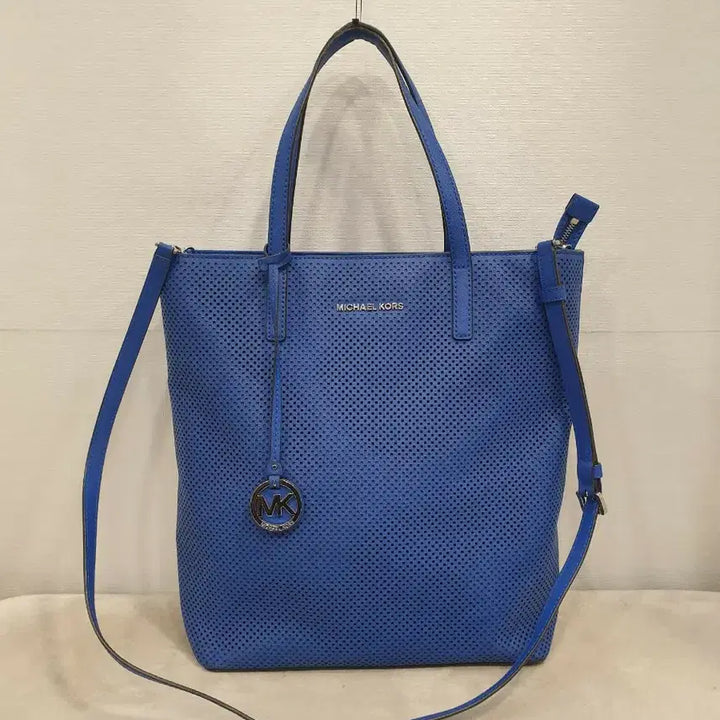 [BUNJANG] Michael Kors Blue Tote Shoulder Crossbody Bag / 마이클코어스 블루 토트백 숄더백 크로스백