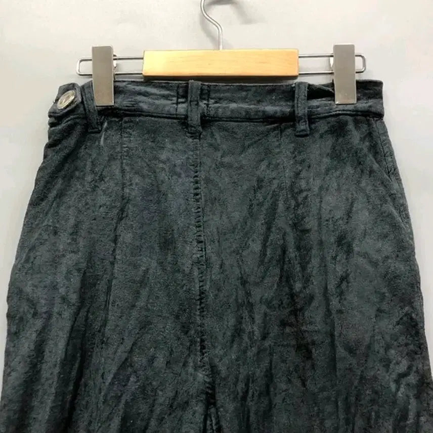 [BUNJANG] Moschino Velvet Slacks (USA 8, 77) / (이태리 명품)모스키노 여성 스판 벨벳 기모 슬랙스-(USA8, 77)