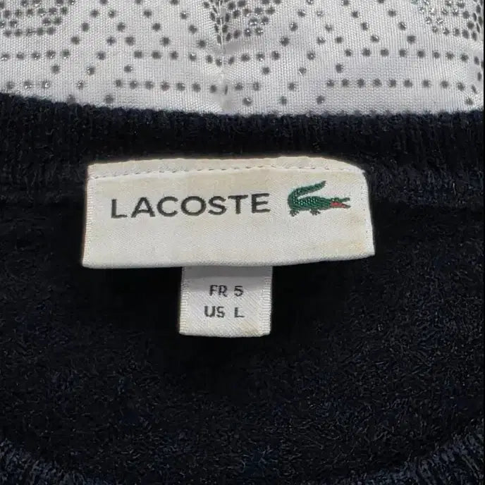 [BUNJANG] Lacoste Men's Wool Knit Navy Sweater / 라코스테 남성 울니트 진네이비 100