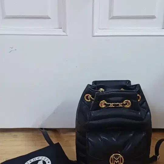 [BUNJANG] Metrocity Leather Quilted Mini Backpack / 메트로시티 소가죽 퀼팅 미니백팩