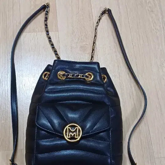 [BUNJANG] Metrocity Leather Quilted Mini Backpack / 메트로시티 소가죽 퀼팅 미니백팩