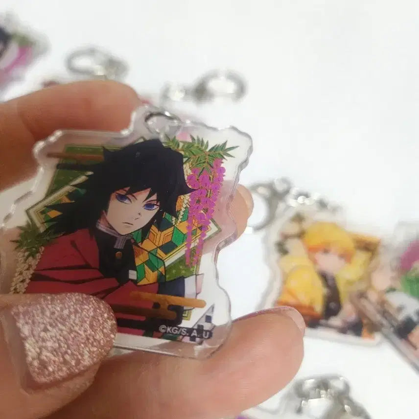 [BUNJANG] Demon Slayer Acrylic Keyring Set / 귀멸의 칼날 캐릭터 아크릴 키링 13종(완제품)