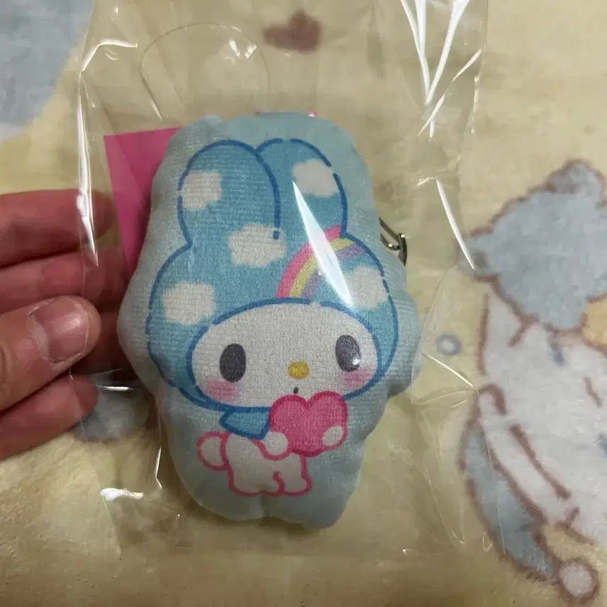 [BUNJANG] My Melody Cloud Plush Keychain / 마이멜로디 구름 인헝 키링