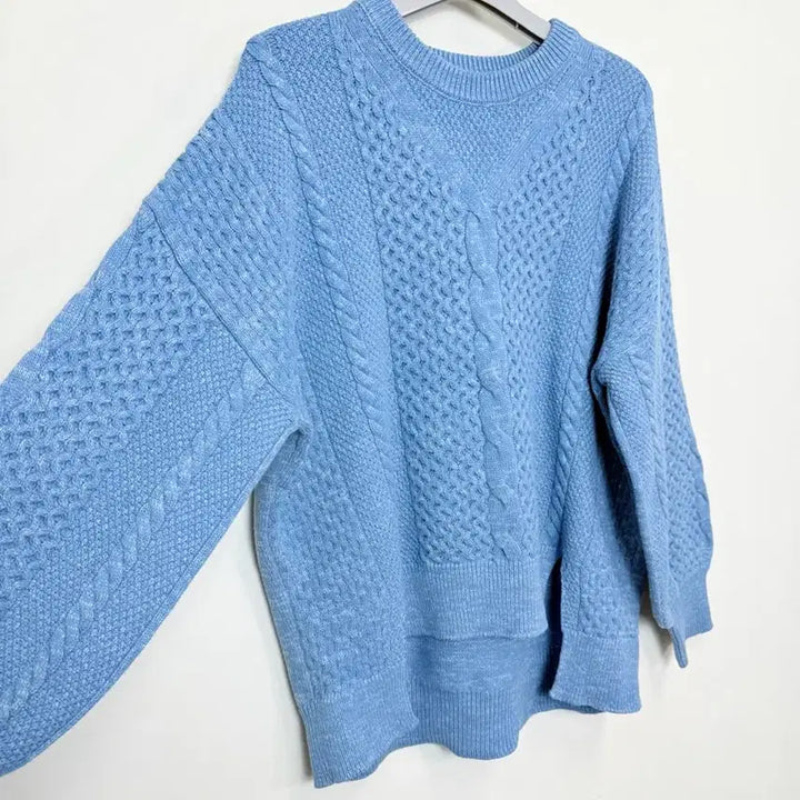 [BUNJANG] Kuo Se Cable Knit Sweater / 쿠오세 케이블 절개 니트