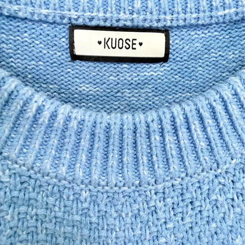 [BUNJANG] Kuo Se Cable Knit Sweater / 쿠오세 케이블 절개 니트