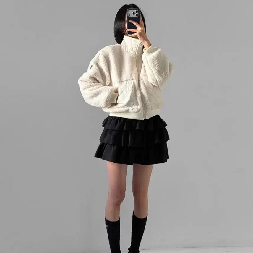[BUNJANG] Alo Sherpa Fleece Jacket (Ivory) / alo 쉐르파 플리스, 후리스 (아이보리)