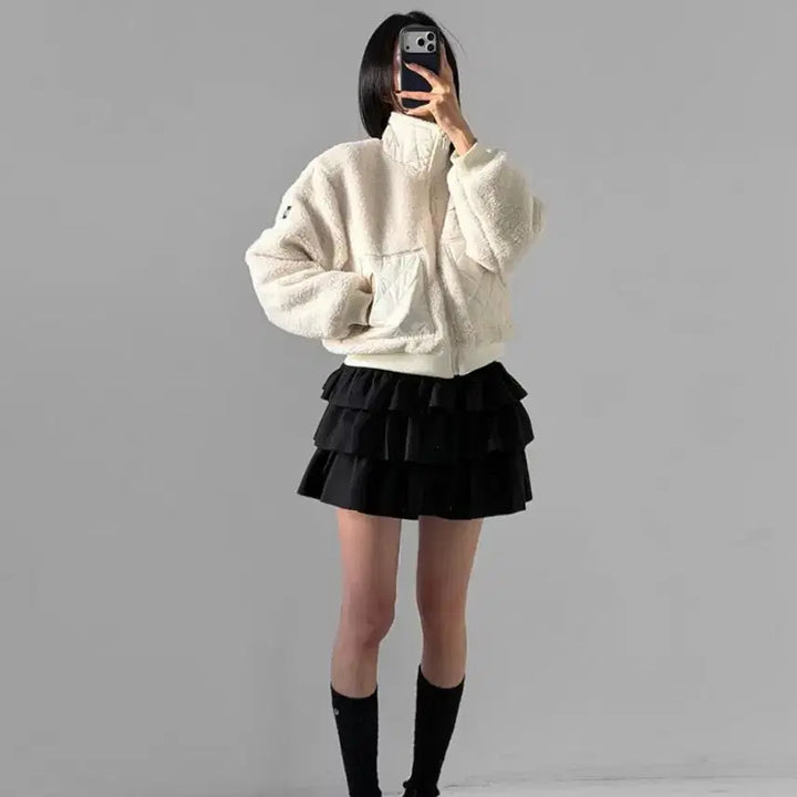 [BUNJANG] Alo Sherpa Fleece Jacket (Ivory) / alo 쉐르파 플리스, 후리스 (아이보리)