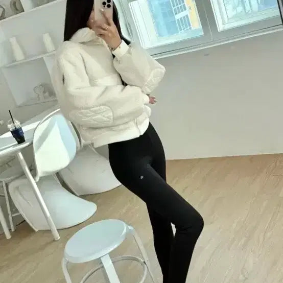 [BUNJANG] Alo Sherpa Fleece Jacket (Ivory) / alo 쉐르파 플리스, 후리스 (아이보리)