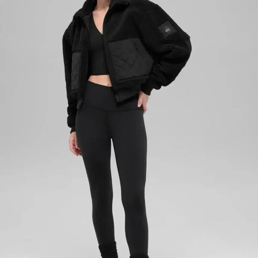 [BUNJANG] Alo Sherpa Fleece Jacket (Black) / alo 쉐르파 플리스, 후리스 (블랙)