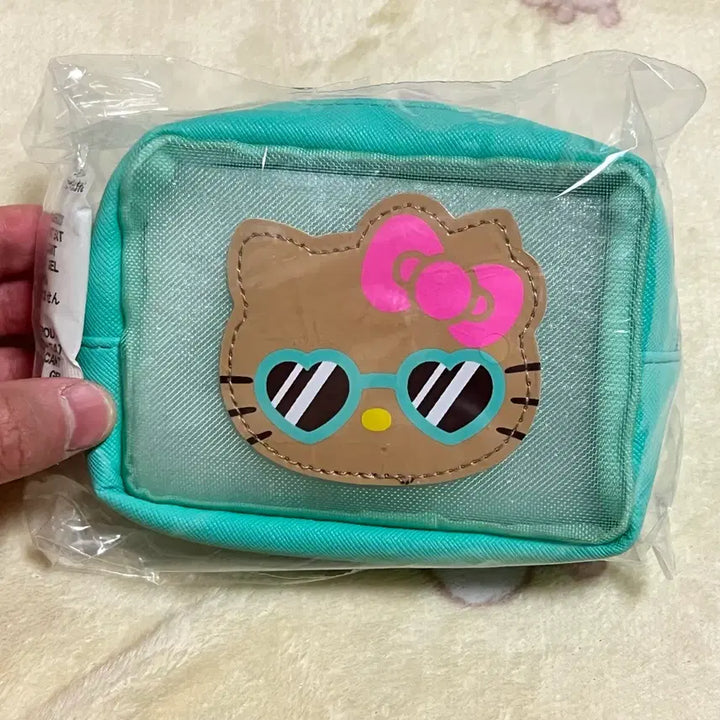[BUNJANG] Tanning Kitty Sunglasses Pouch Mint / 태닝키티 선글라스 파우치 민트색