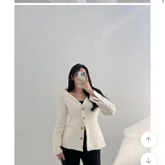 [BUNJANG] Day Off Me V-Neck Slim Tweed Dress / <오늘만3/15이가격>[데이오프미/르브엘] 라인 브이넥 슬림 트위드