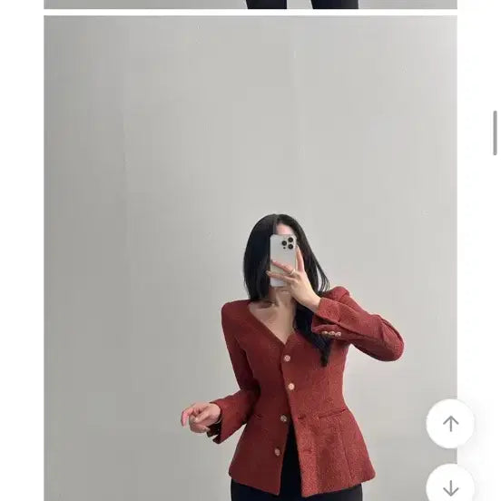 [BUNJANG] Day Off Me V-Neck Slim Tweed Dress / <오늘만3/15이가격>[데이오프미/르브엘] 라인 브이넥 슬림 트위드