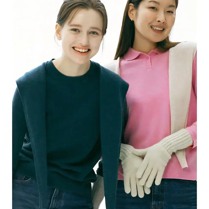 [BUNJANG] Unit Cashmere Knit Shawl / 유닛 캐시미어니트숄