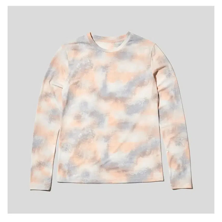 [BUNJANG] PLAC All Print Slim T-Shirt Light Beige / 플랙 PLAC 올 프린트 슬림 티셔츠 라이트 베이지