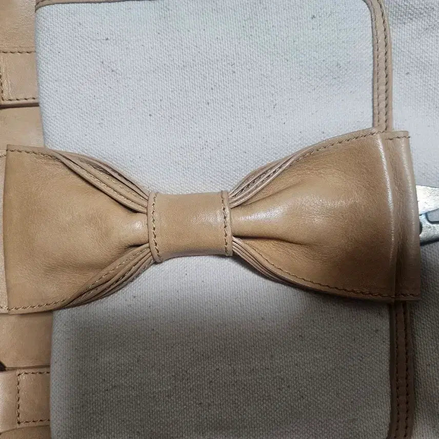 [BUNJANG] Red Valentino Canvas Leather Tote Bag / 레드발렌티노 캔버스 토트백 새상품급 / 사용X / 컨디션S급 / 보증서O