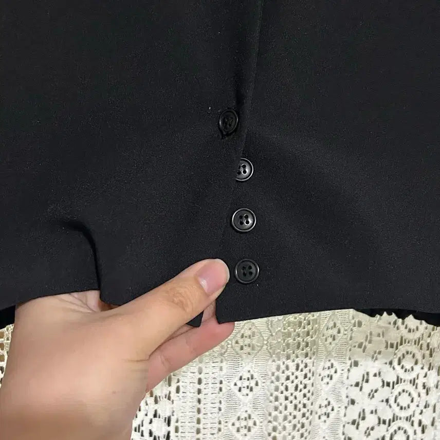 [BUNJANG] Black Oversized Shirt Blouse / 빅사이즈 블랙 셔츠 블라우스