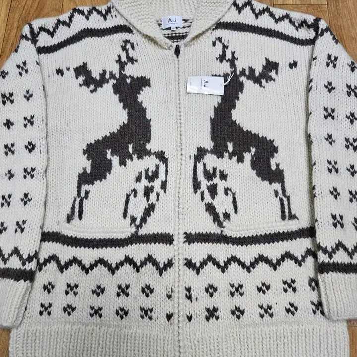 [BUNJANG] Kowichan Knit Zip-up / 코위찬 니트집업