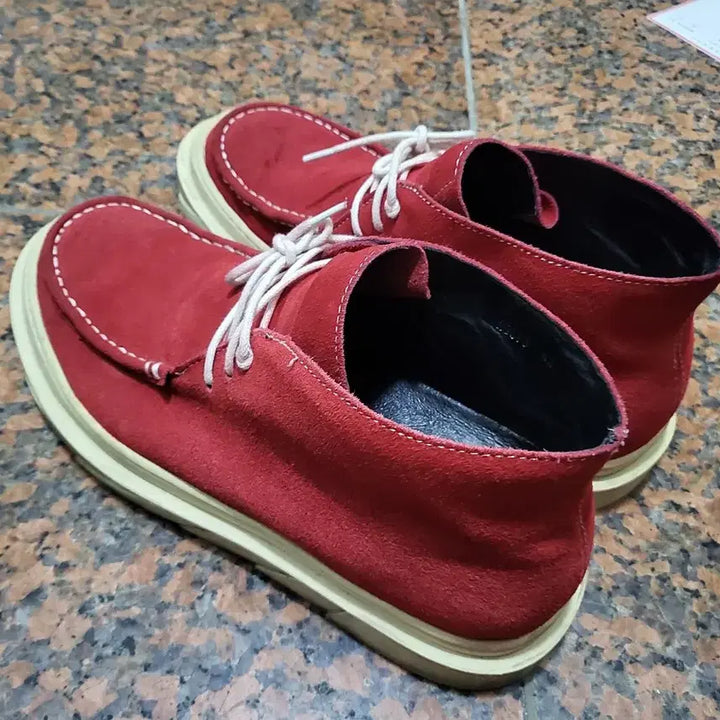 [BUNJANG] DGNK Suede Boots - Red - Size 43 / (43.280mm)디그낙 스웨이드부츠