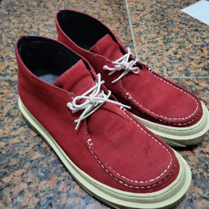 [BUNJANG] DGNK Suede Boots - Red - Size 43 / (43.280mm)디그낙 스웨이드부츠