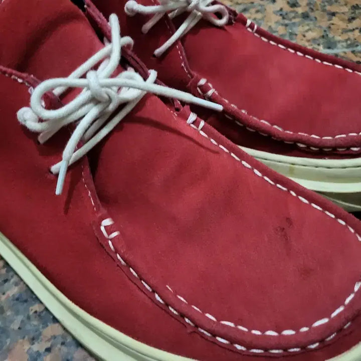 [BUNJANG] DGNK Suede Boots - Red - Size 43 / (43.280mm)디그낙 스웨이드부츠