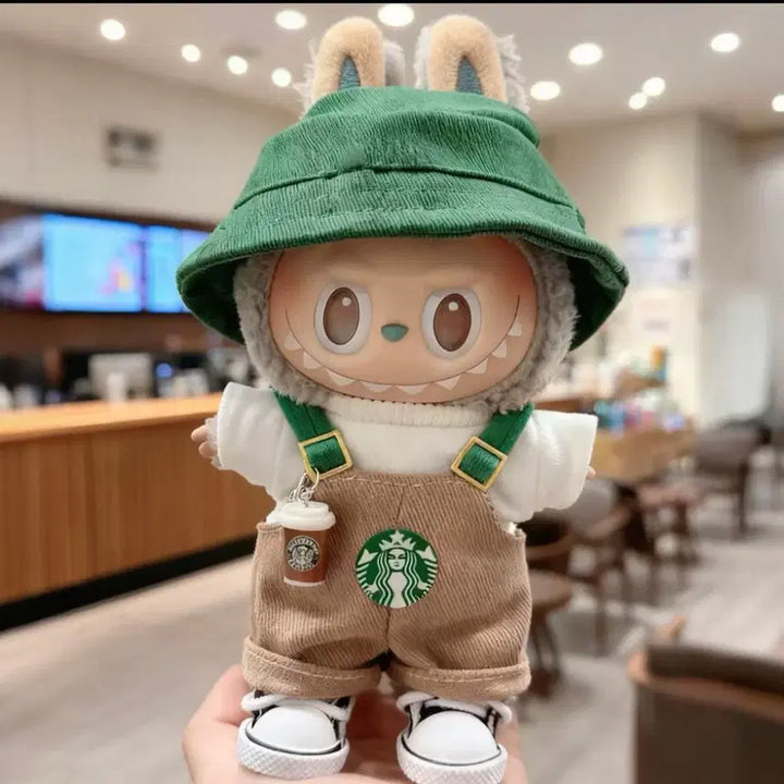 [SOLD OUT] 팝마트 1.2.3세대 라부부 스타벅스 멜빵유니폼 풀세트