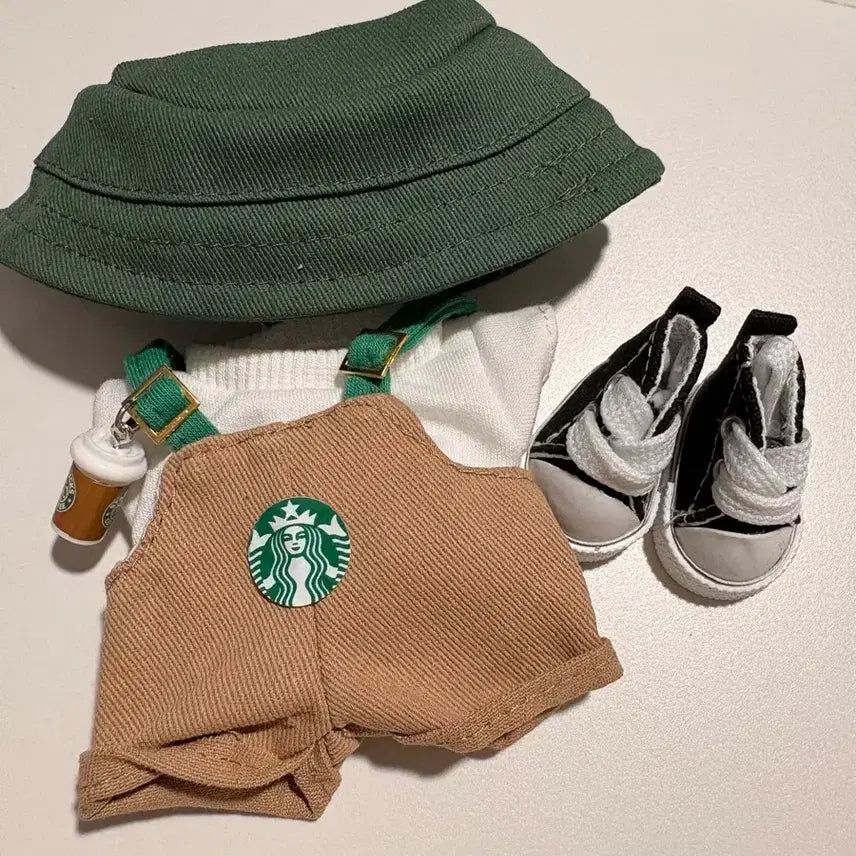 [SOLD OUT] 팝마트 1.2.3세대 라부부 스타벅스 멜빵유니폼 풀세트