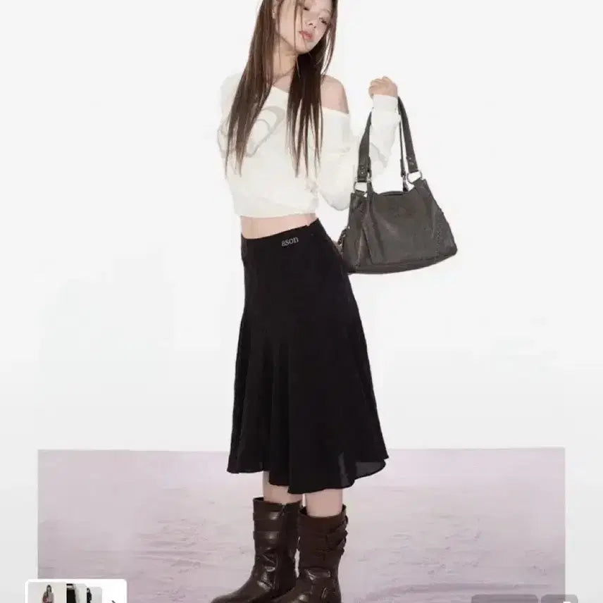 [SOLD OUT] 애즈온 런던 체크 미디 스커트