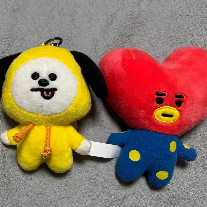 [BUNJANG] BT21 Chimmy & Tata Keyring Bundle Set / (일괄) BT21 봉제인형 키링 세트 (치미/타타)