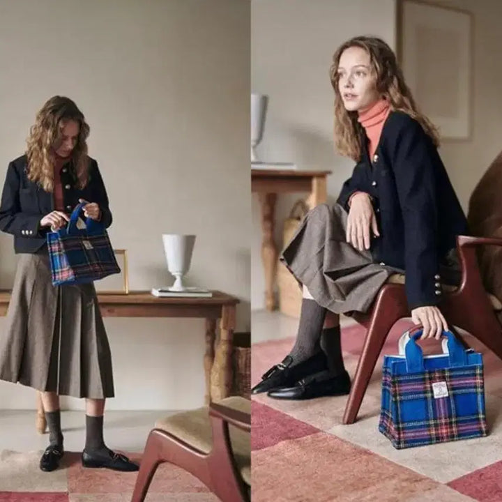 [BUNJANG] Orthomol Harris Tweed Tote Bag / 오쏘몰 해리스트위드 토트백